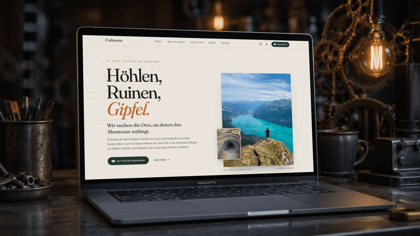 Screenshot der Website von Culmens