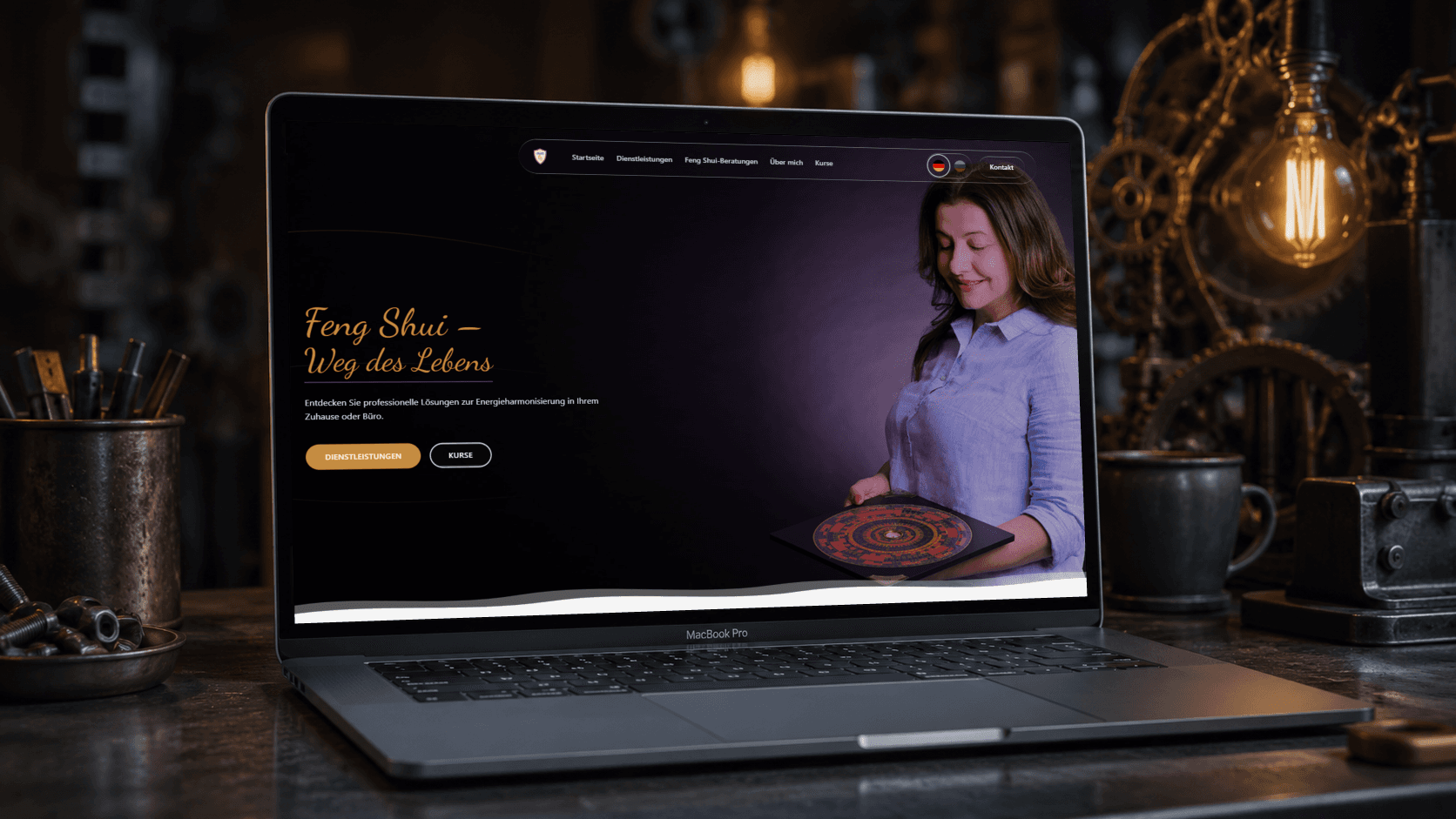 Screenshot der Website von Fengshuisilvia